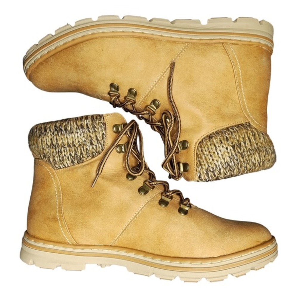 Mountain Sole Kiana‎ Ankle Boots Womens US Size 11M Brown Upper Fabric Lace Up